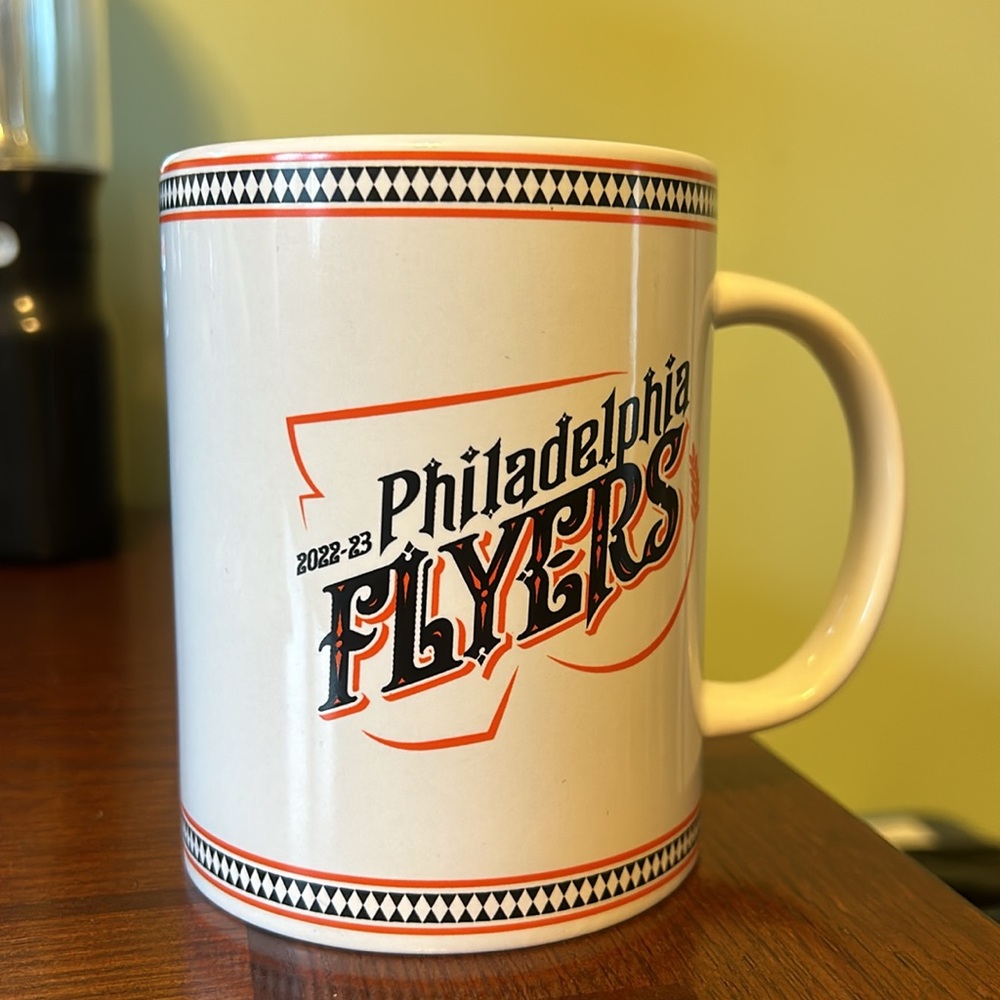 Orange an Black Philadelphia Flyers mug